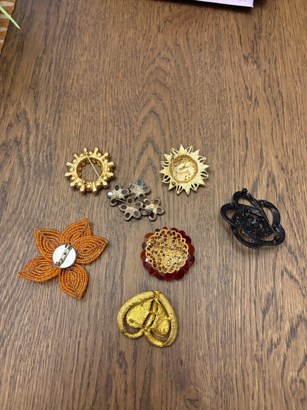 Assorted Women’s Multi-Color Crystal Brooch Collection - Picture 2 of 2